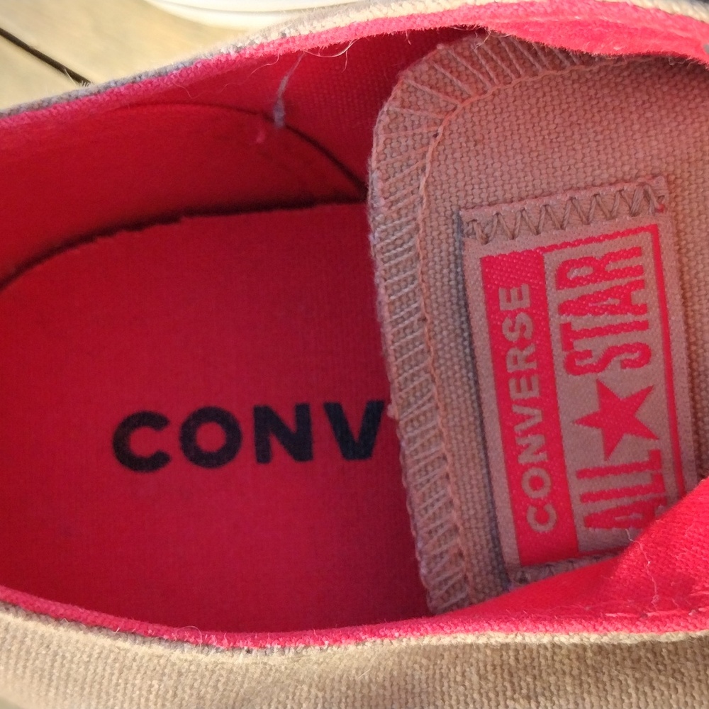 Unisex Converse All Star Ox,Men's 6,Women 8 Cherry Red/Chestnut Brown - Picture 6 of 10